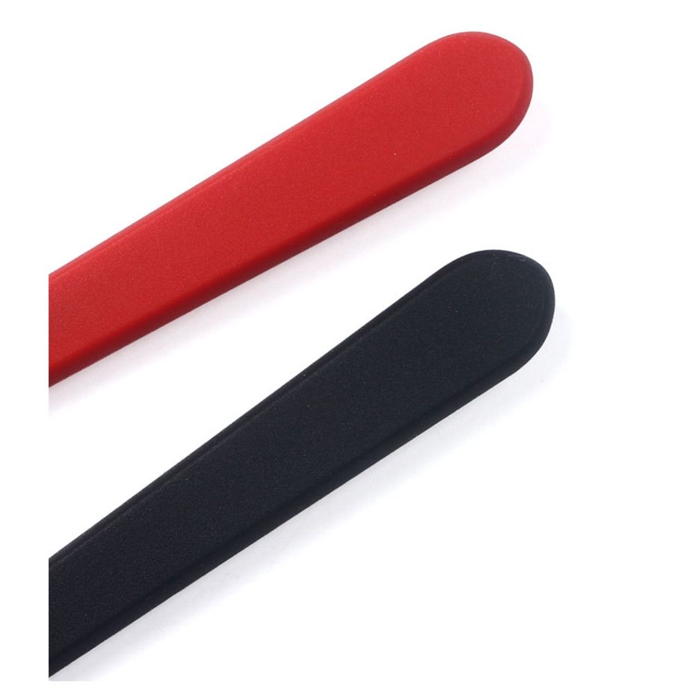 2 pack Baking Mini Serving Spatula, 20.3cmX4.2cm, Heat-Resistant Flexible Nonstick Silicone, Red and black - Image 5