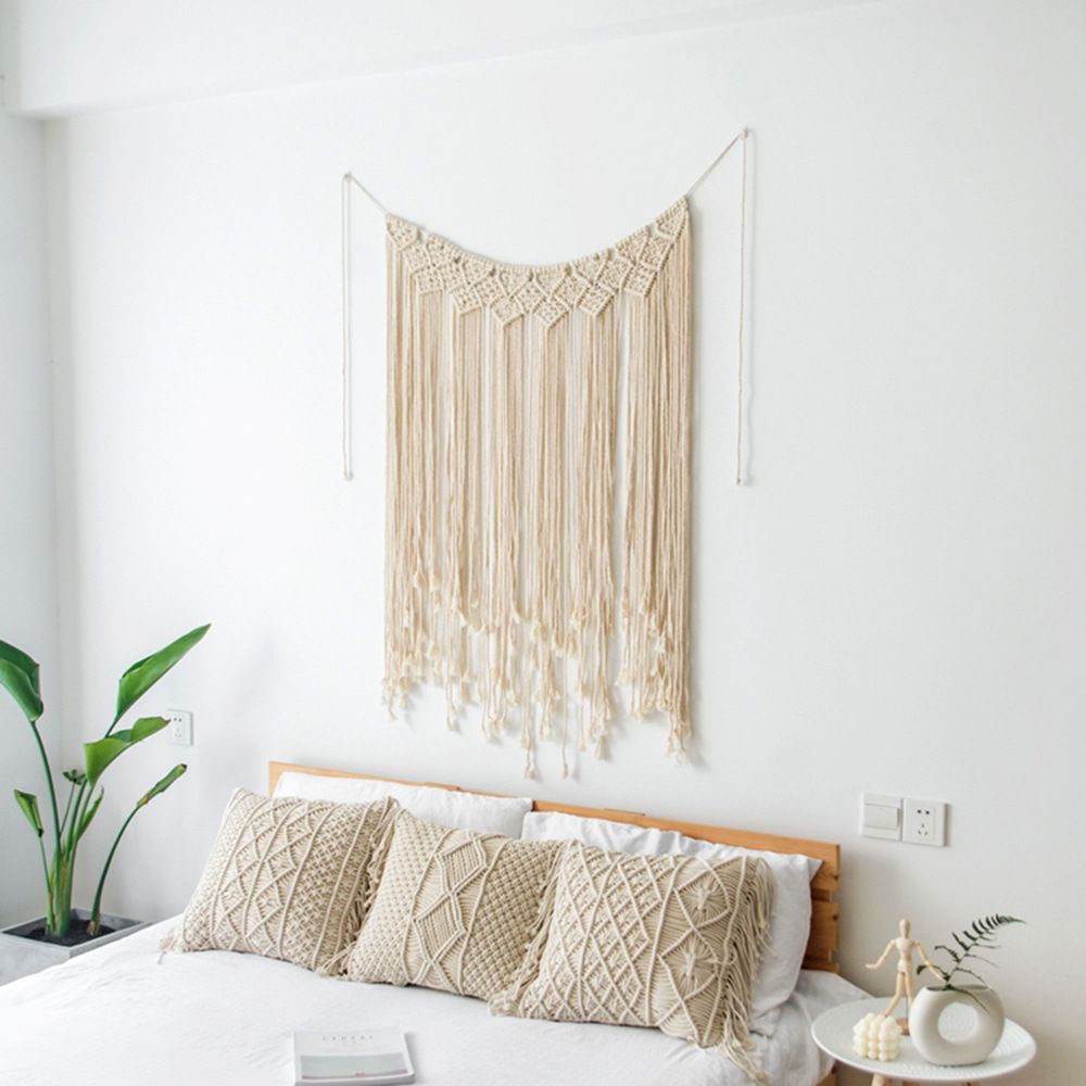 Home Decor Wall Hanging Woven Tapestry Bedroom Curtain Fringe Banner Room Wall Decor for Bedroom Living Room Decoration 100*115cm - Image 3