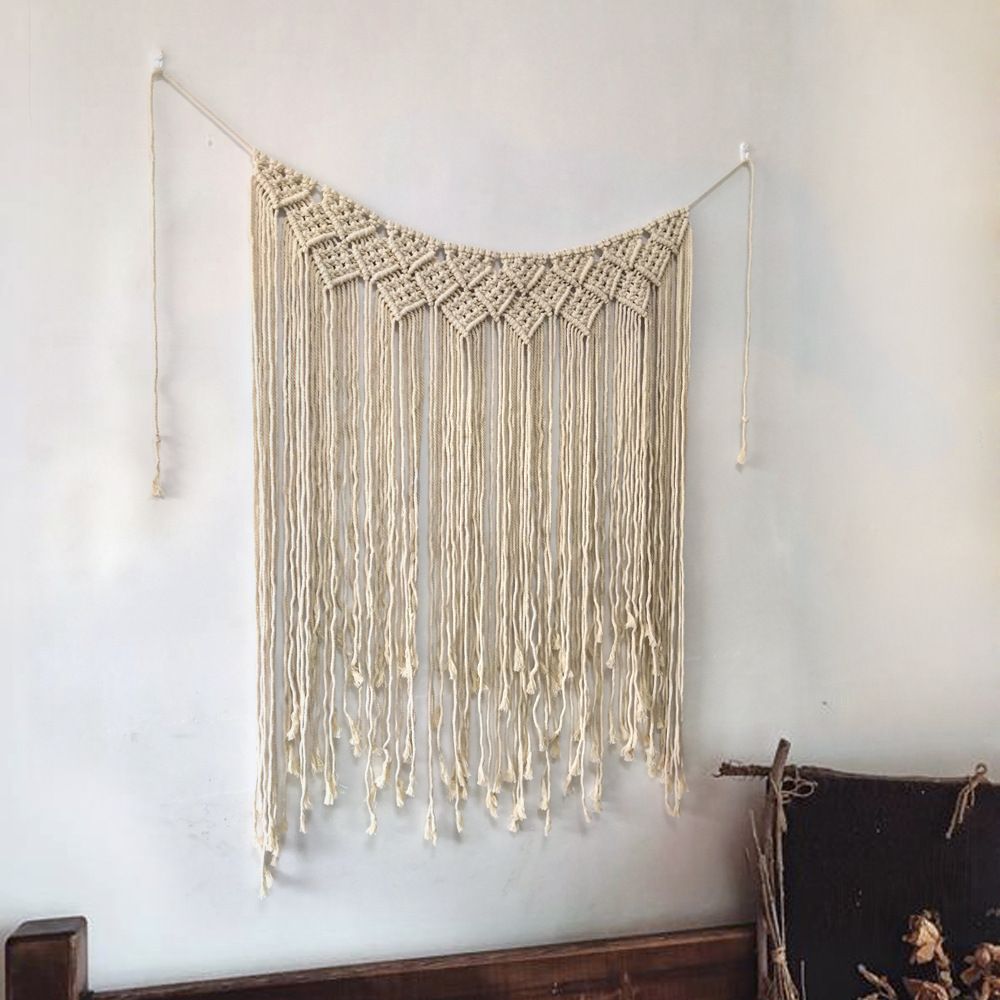 Home Decor Wall Hanging Woven Tapestry Bedroom Curtain Fringe Banner Room Wall Decor for Bedroom Living Room Decoration 100*115cm - Image 5