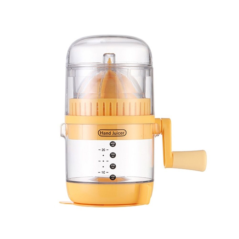 Manual Citrus Juicer with Rotating Crank - Large Capacity Hand Press for Lemon Orange Lime Grapefruit | Max Extraction, Ergonomic Handle for Effortless Squeezing, Dishwasher Safe & Compact Storage - Image 1