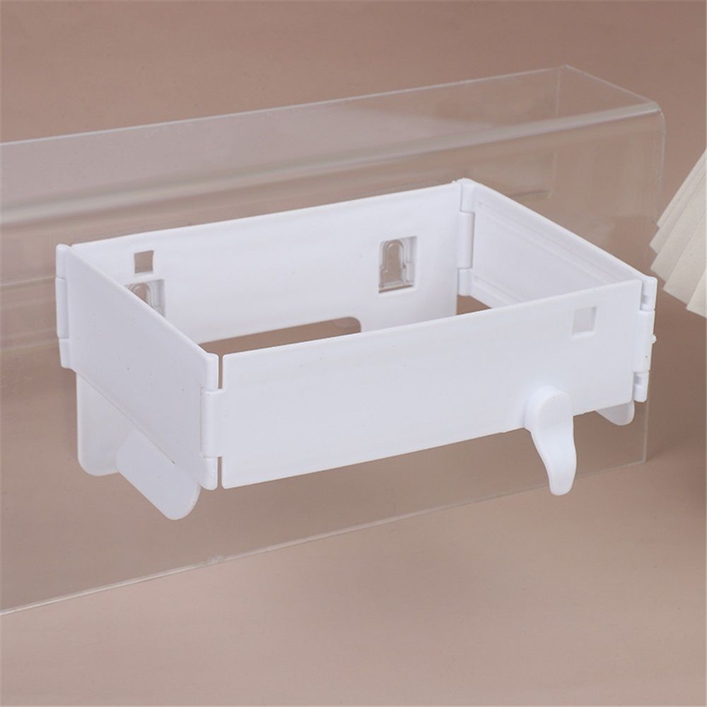2 pack Foldable Trash Bag Holder, Hanging Waste Garbage Can Rack Closure Waste Bag Hanger Racks with Fixing Snap for Kitchen Cabinets Doors - Image 2
