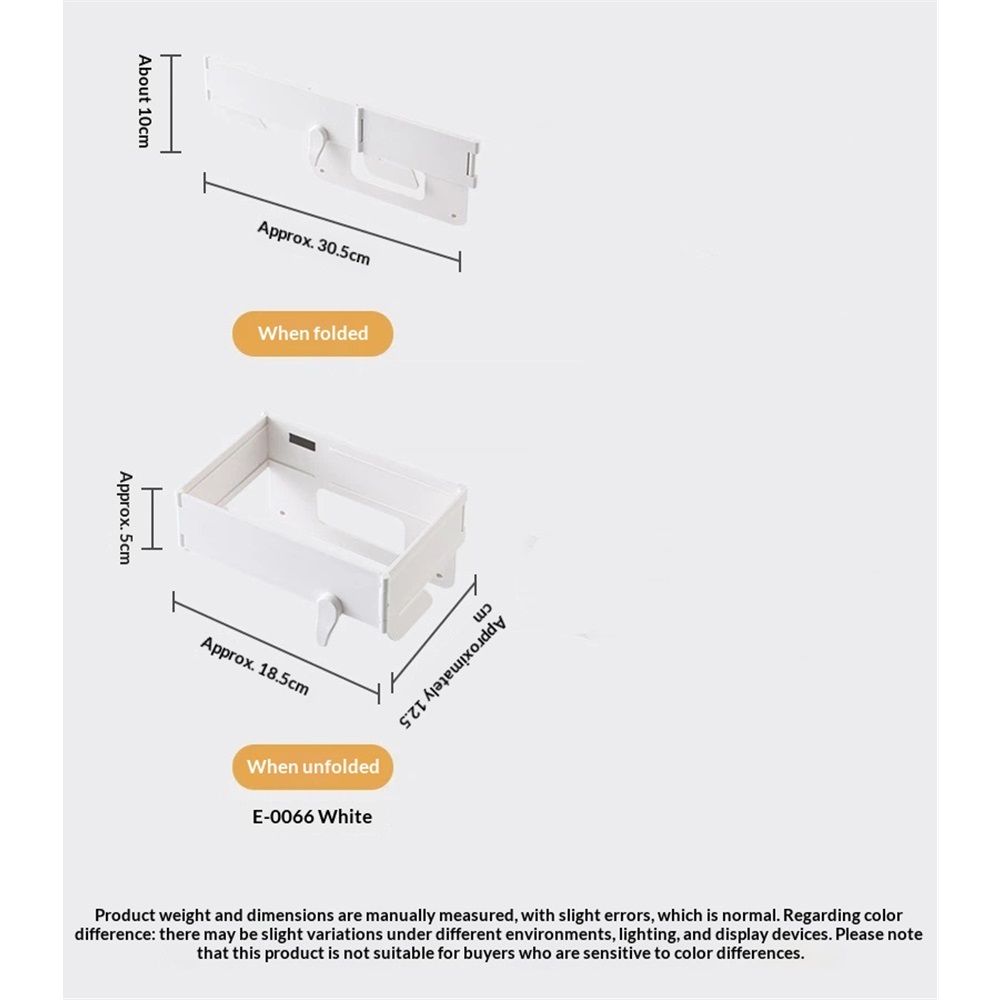 2 pack Foldable Trash Bag Holder, Hanging Waste Garbage Can Rack Closure Waste Bag Hanger Racks with Fixing Snap for Kitchen Cabinets Doors - Image 3