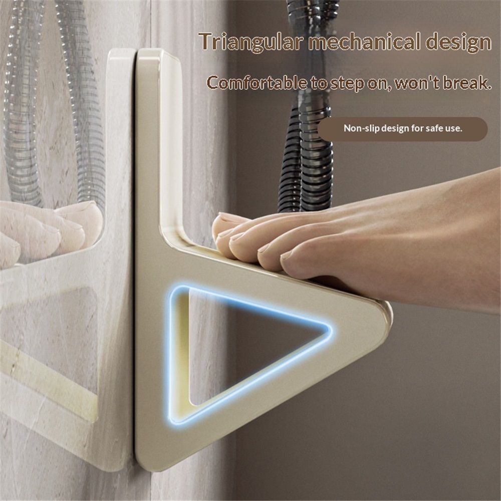 Foot Rest for Shaving Legs，Anti-Slip Shower Pedal with No Drilling Suction Cup for Pregnant Woman & Back Pain Sufferers- Reduce Body Strain & Bending Over - Image 4