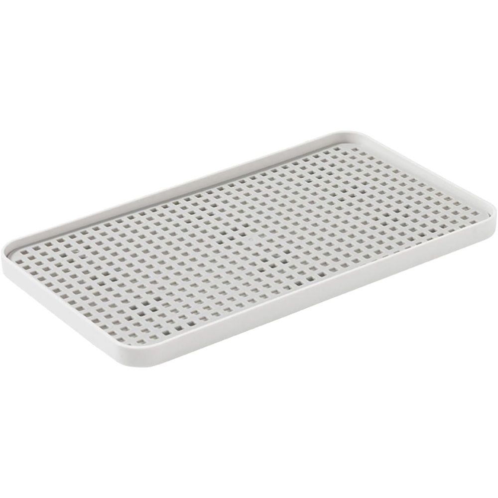 2-Tier Drain Tray for Kitchen Counter, Detachable Plastic Dish Drainer Drying Rack, Multi-Functional Tea/Fruit/Vegetable Drain Board Caddy - Image 1