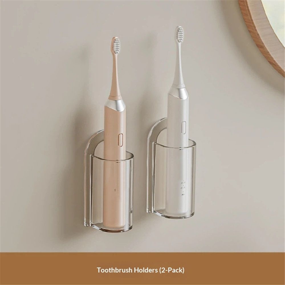 4 pack Electric Toothbrush Holder for Bathroom, Wall-Mounted Toothbrush Stand , Compact Bathroom Caddy for Electric Toothbrushes（only boxs） - Image 2