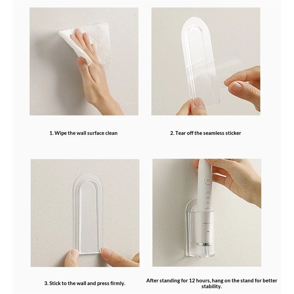 4 pack Electric Toothbrush Holder for Bathroom, Wall-Mounted Toothbrush Stand , Compact Bathroom Caddy for Electric Toothbrushes（only boxs） - Image 5