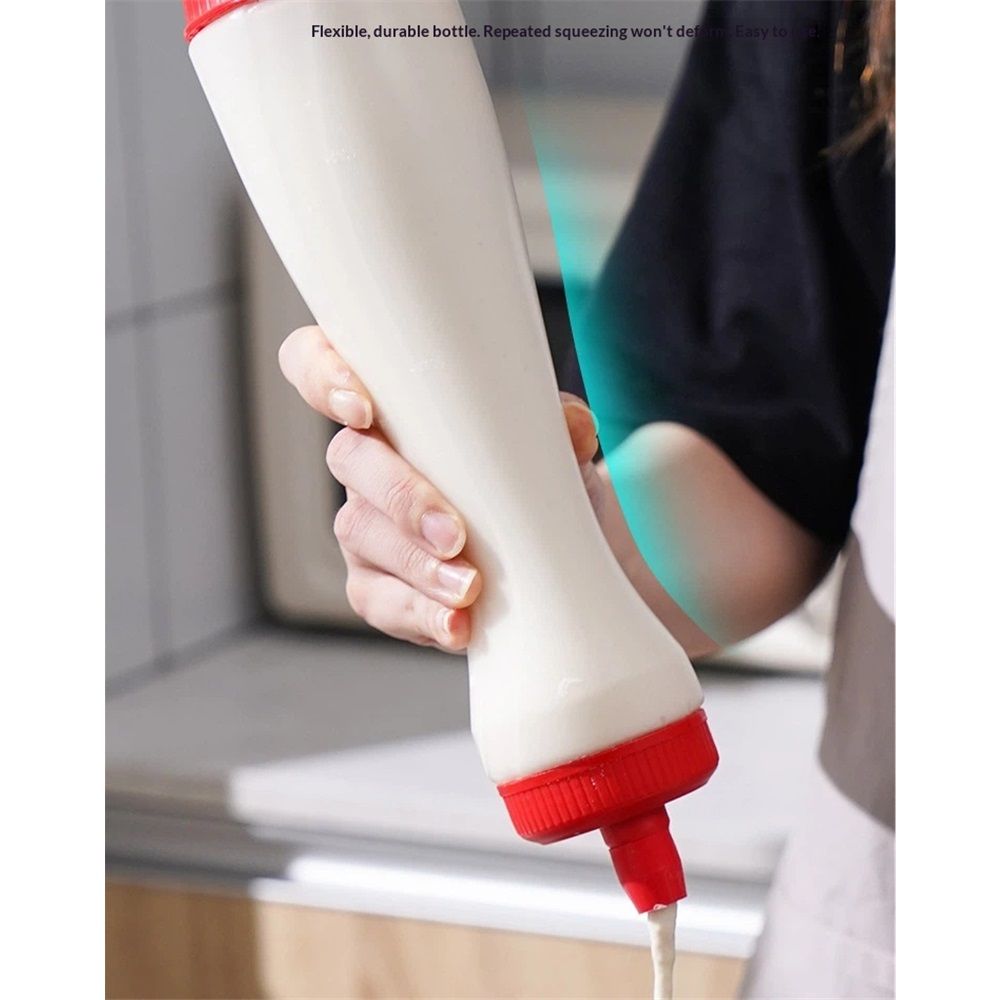 2 pack Premium Pancake Pen - Batter Squeeze Bottle for Perfect Pancake Designs | Easy-to-Clean Pancake Batter Dispenser with Drip-Free Valve | Ideal for Pancakes, Waffles, and Baking Needs（red） - Image 4