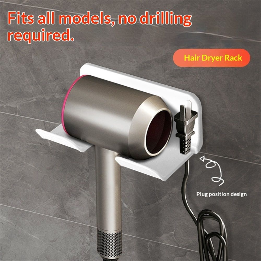 Hair Dryer Holder, Blow Dryer Holder Wall Mounted Compatible with Hair Dryer, Hair Dryer Organizer Dyson Hair Dryer Wall Mount - Image 5