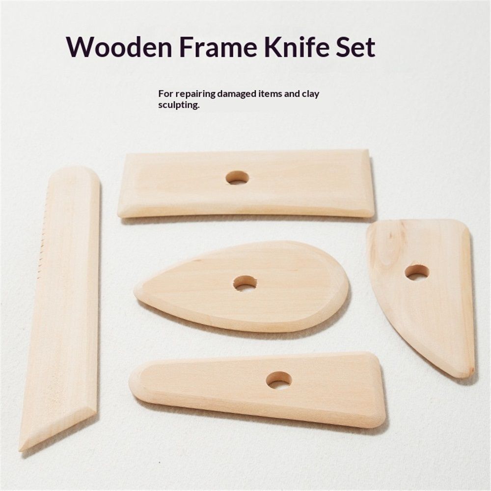 2 set DIY Ceramic Tools Art Tools Potters Rib for Pottery/ Sculpting/ Ceramic/ Polymer Clay Carving Modelling Using - Image 2