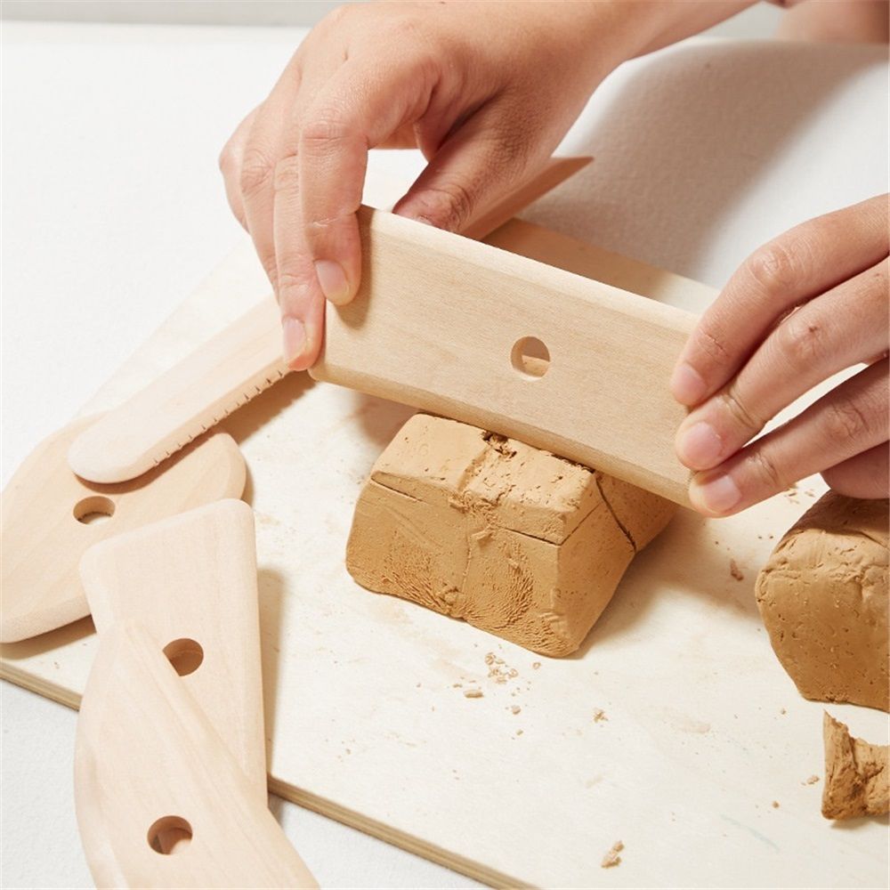 2 set DIY Ceramic Tools Art Tools Potters Rib for Pottery/ Sculpting/ Ceramic/ Polymer Clay Carving Modelling Using - Image 4