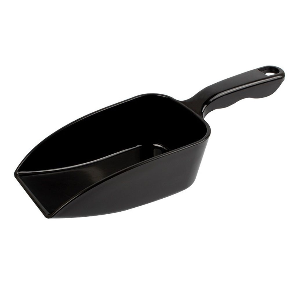 PP Plastic Utility Ice Scoop. black, Multipurpose Large Scooper for Everyday Tasks in Greenhouse, Garden & Home - Image 1