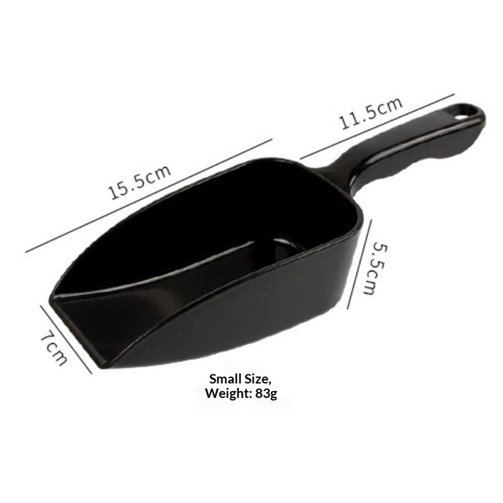 PP Plastic Utility Ice Scoop. black, Multipurpose Large Scooper for Everyday Tasks in Greenhouse, Garden & Home - Image 3