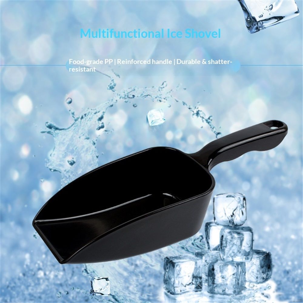PP Plastic Utility Ice Scoop. black, Multipurpose Large Scooper for Everyday Tasks in Greenhouse, Garden & Home - Image 4