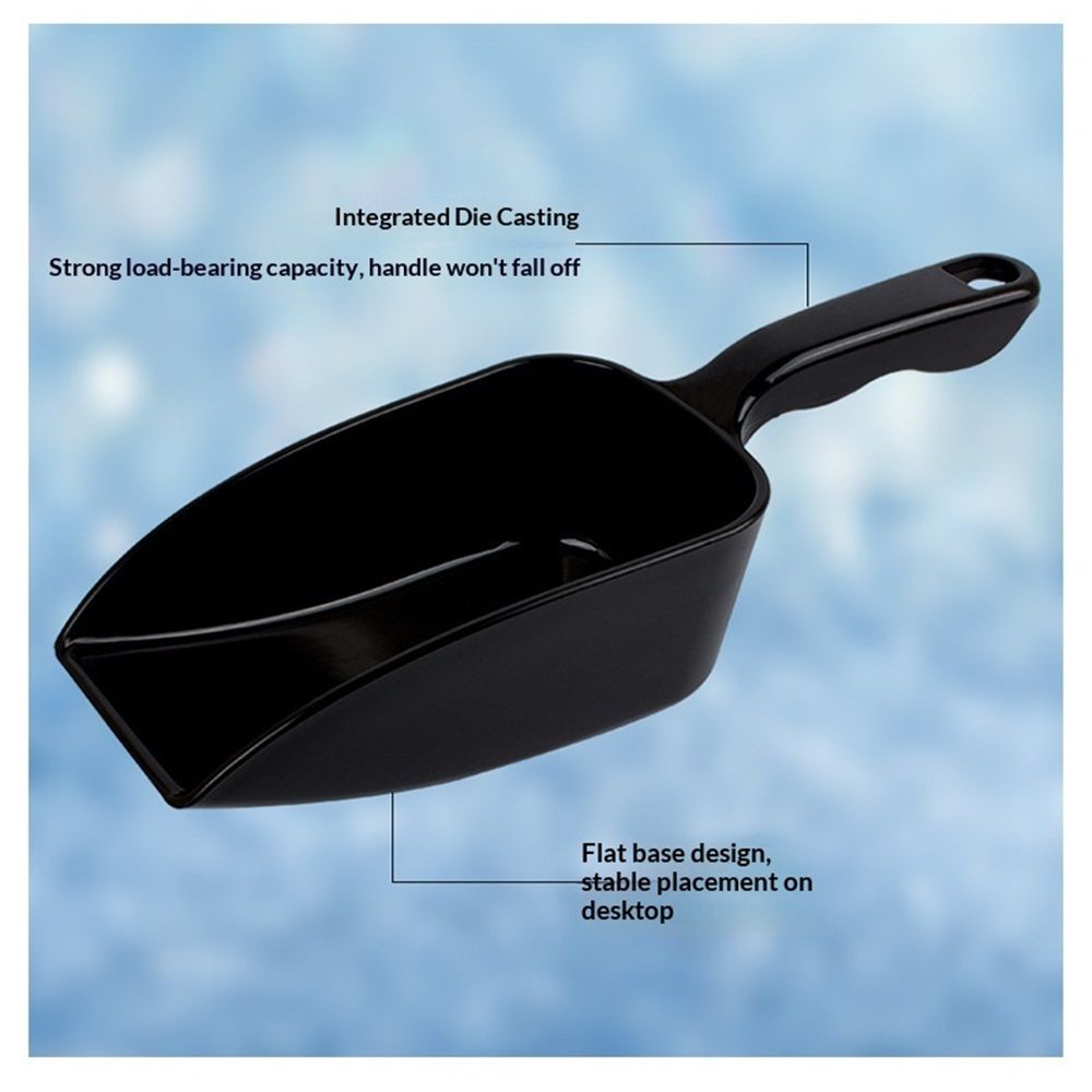 PP Plastic Utility Ice Scoop. black, Multipurpose Large Scooper for Everyday Tasks in Greenhouse, Garden & Home - Image 5