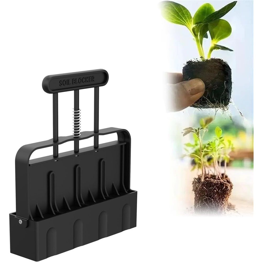Hand-held Soil Blocker Manual Seedling Soil Blocking Soil Block Maker Reusable Soil Blocking Tool for Seedlings Garden Tools - Image 1