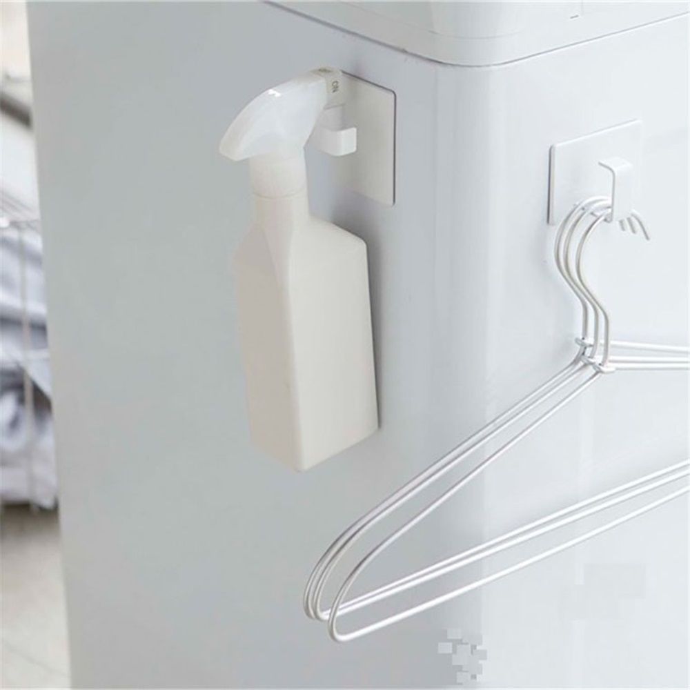 1 set 2 pcs Magnetic Laundry Basket Holder, White, Float, Organize, Organize Bathroom, Kitchen, Entryway, Doors, Cabinets on Smooth Surfaces - Image 2