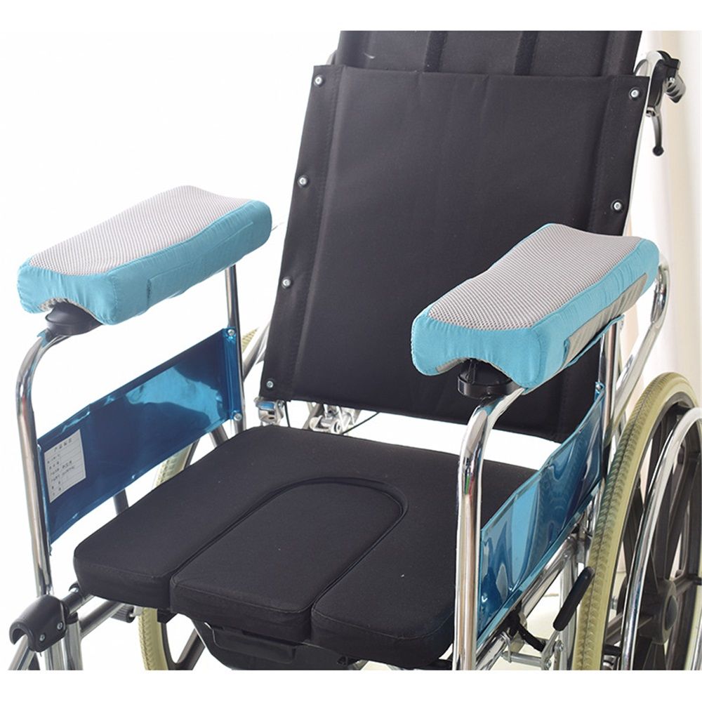 Wheelchair Armrest Covers – Soft Padded Cushions for Comfort & Support – Moisture-Wicking Fabric – Easy to Install – Fits Standard Wheelchairs - Image 3