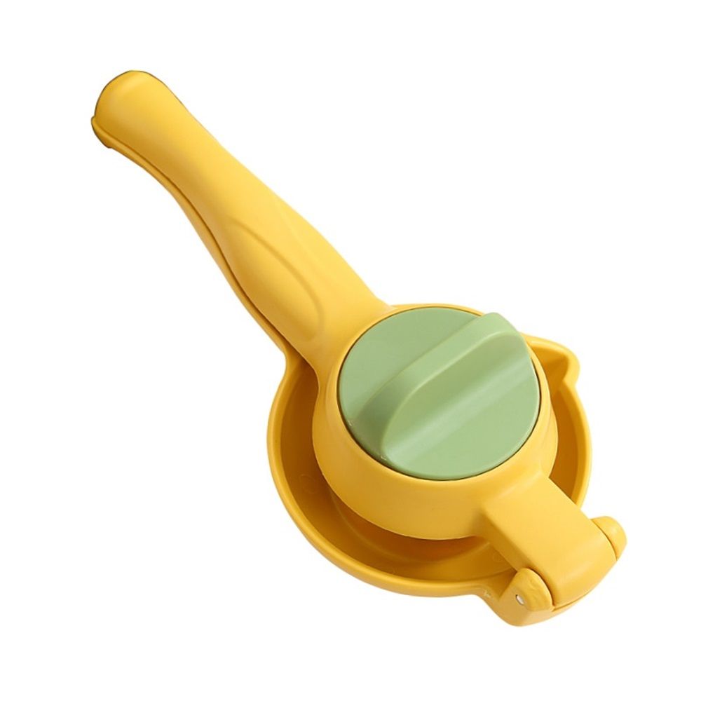 Dual-action Citrus Press, Citrus Juice Press Squeezer for Lemons and Limes with Seed Catcher and Pour Spout, Yellow - Image 1