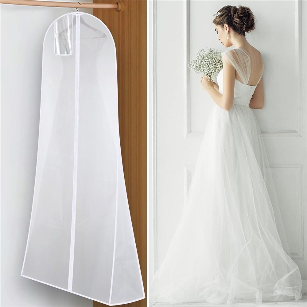 Bridal Bag - Garment Bag for Extra Large Wedding Gowns and Dresses - 60*183cm - for Long Poufy Dress , Breathabl - Image 2