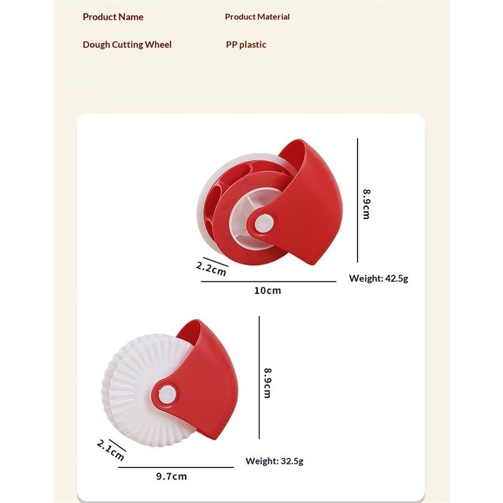 Set of 4,Pastry Wheel Decorator and Cutter, Beautiful Pie Crust, Rolled Pastry Pie Crimper, Baking & Cooking Tool for Apple Pie Crust or Ravioli Pasta - Image 4