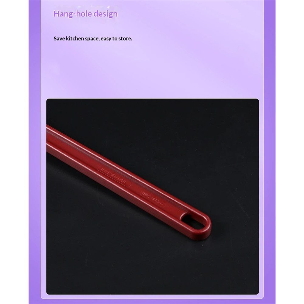 High Heat Resistant Silicone Heavy Duty Spatula/Food Scraper 14-Inch Red Handle for Baking/Cooking/Mixing Dishwasher Safe - Image 3