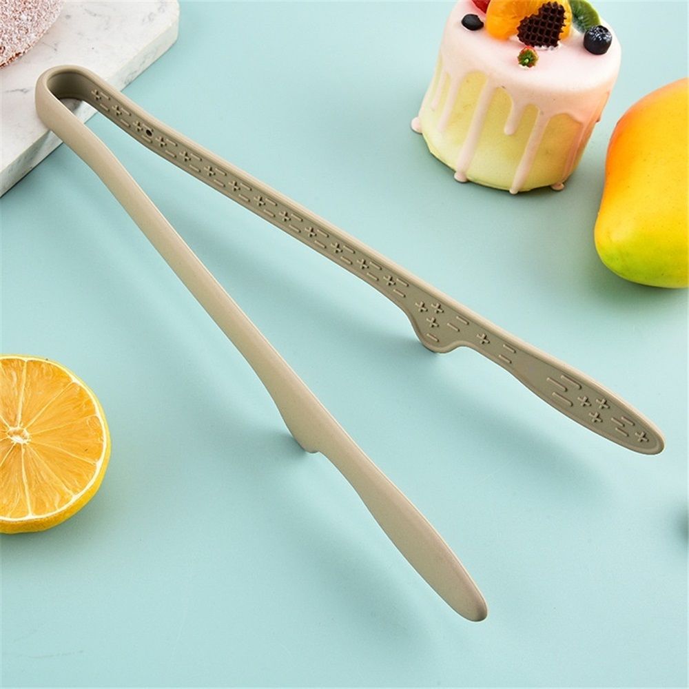2 Pack Mini Silicone Toaster Tongs, Anti-Slip,Non-Scratch mini tongs 11 inch silicone tongs - Modern khaki - Image 2