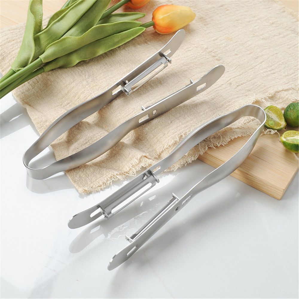 2 pack Asparagus Peeler, Stainless Steel Double Edge Vegetables Peeler Hand Kitchen Food Peelers for Cucumber Zucchinis Yam Carrot - Image 2