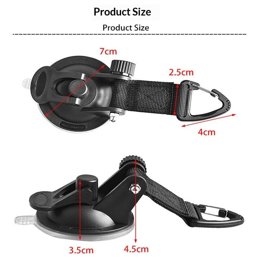 4 PCS Suction Cups Heavy Duty with Hooks,Outdoor Strong Suction Cup Wall Anchor for Camping Tarp Accessory,Car Side Awning,RV Boat Window Glass Camping Trap - Image 4