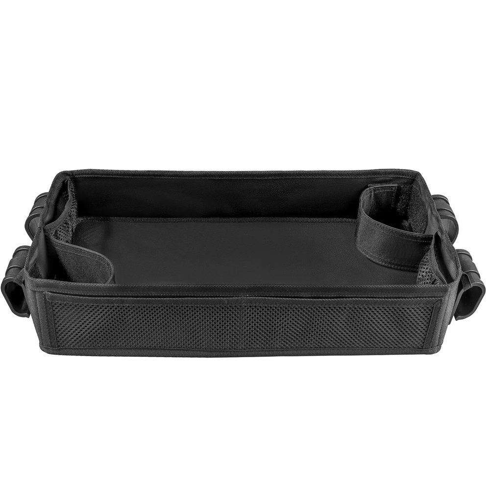 Stroller Snack Tray Compatible with Wagon - Upgraded with Extra Thick Base, for Added Durability（black） - Image 1