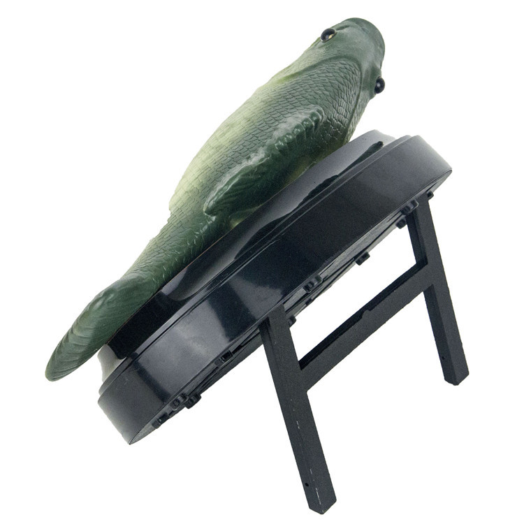 Singing Fish Decoration - Green with Square Base - Image 5