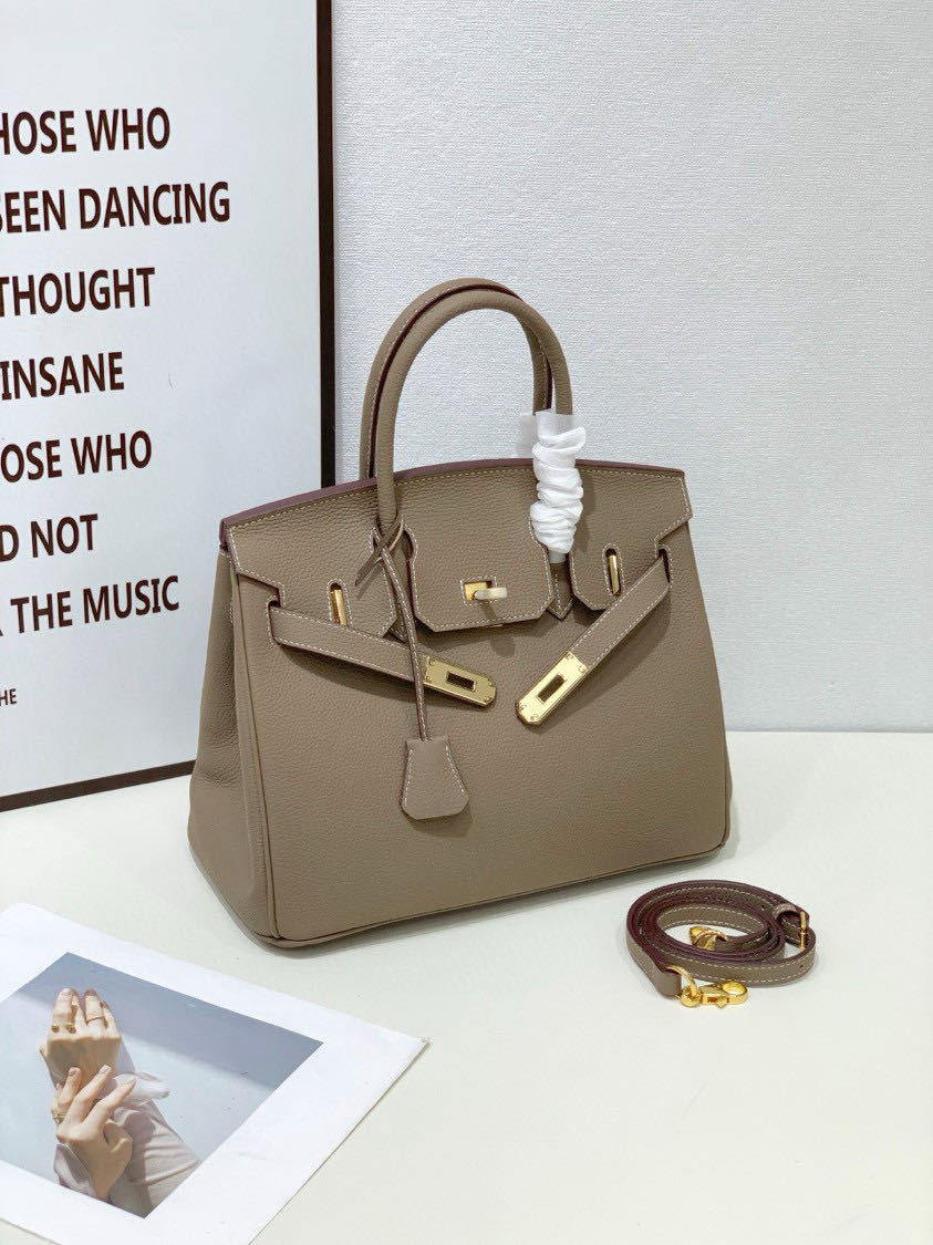 2025- Euro-american Elegant Crocodile Leather  Handbag Bag - Birkin 25, ivory tint,palladium Hardware - Image 1