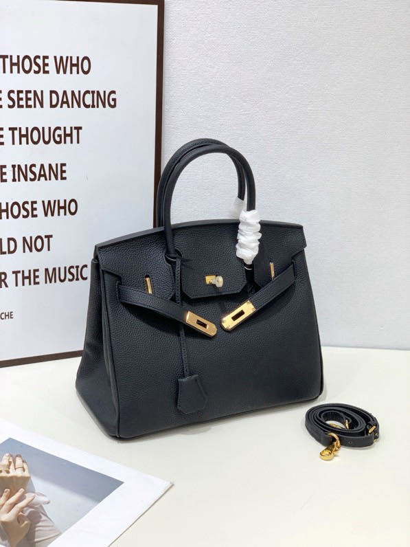 2025- Euro-american Elegant Crocodile Leather  Handbag Bag - Birkin 25,black ,palladium Hardware - Image 1