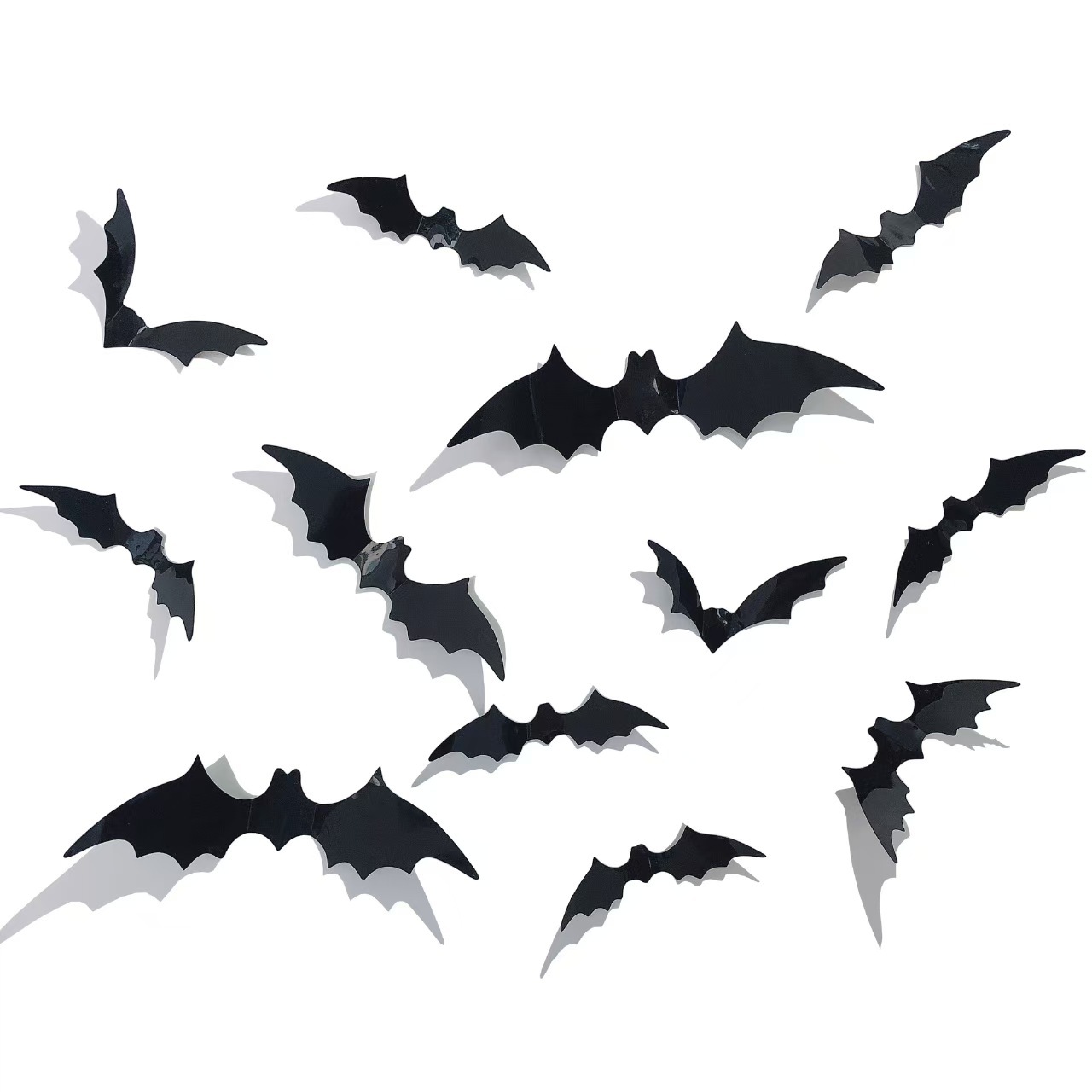 Halloween Bat Wall Stickers - Removable Spooky Decor Decals - Image 2