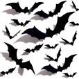 Halloween Bat Wall Stickers - Removable Spooky Decor Decals - Image 3
