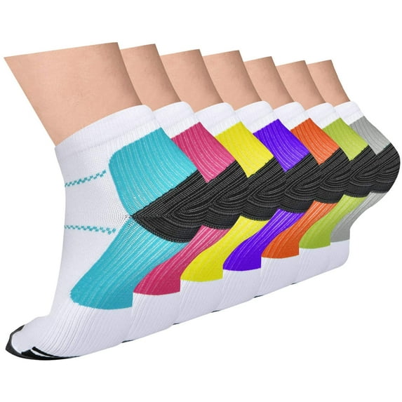7-Color Ankle Socks Set - Vibrant Daily Wear Socks - Image 1