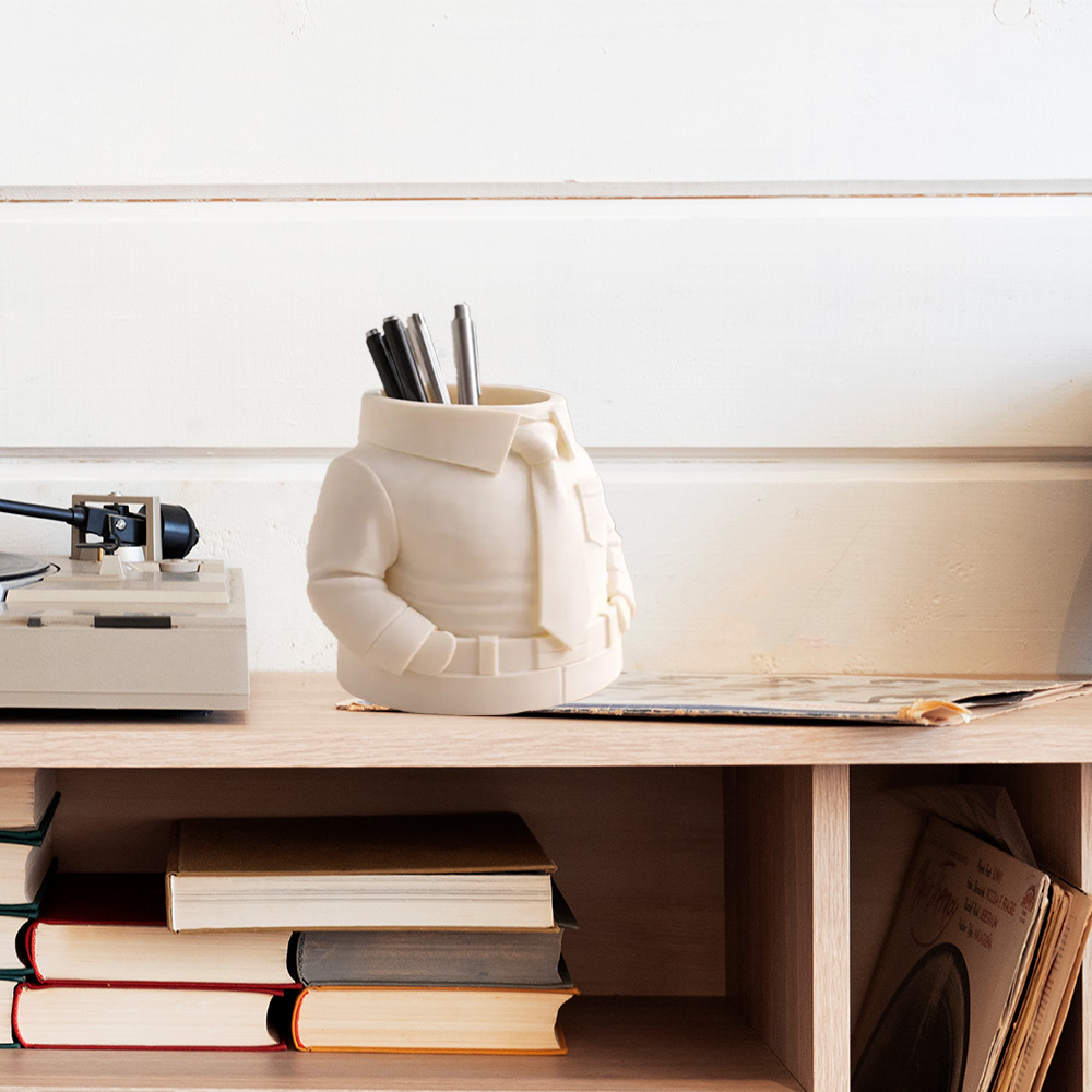 Hirt & Tie Pen Holder – Stylish 3D Printed Desk Organizer - Image 4