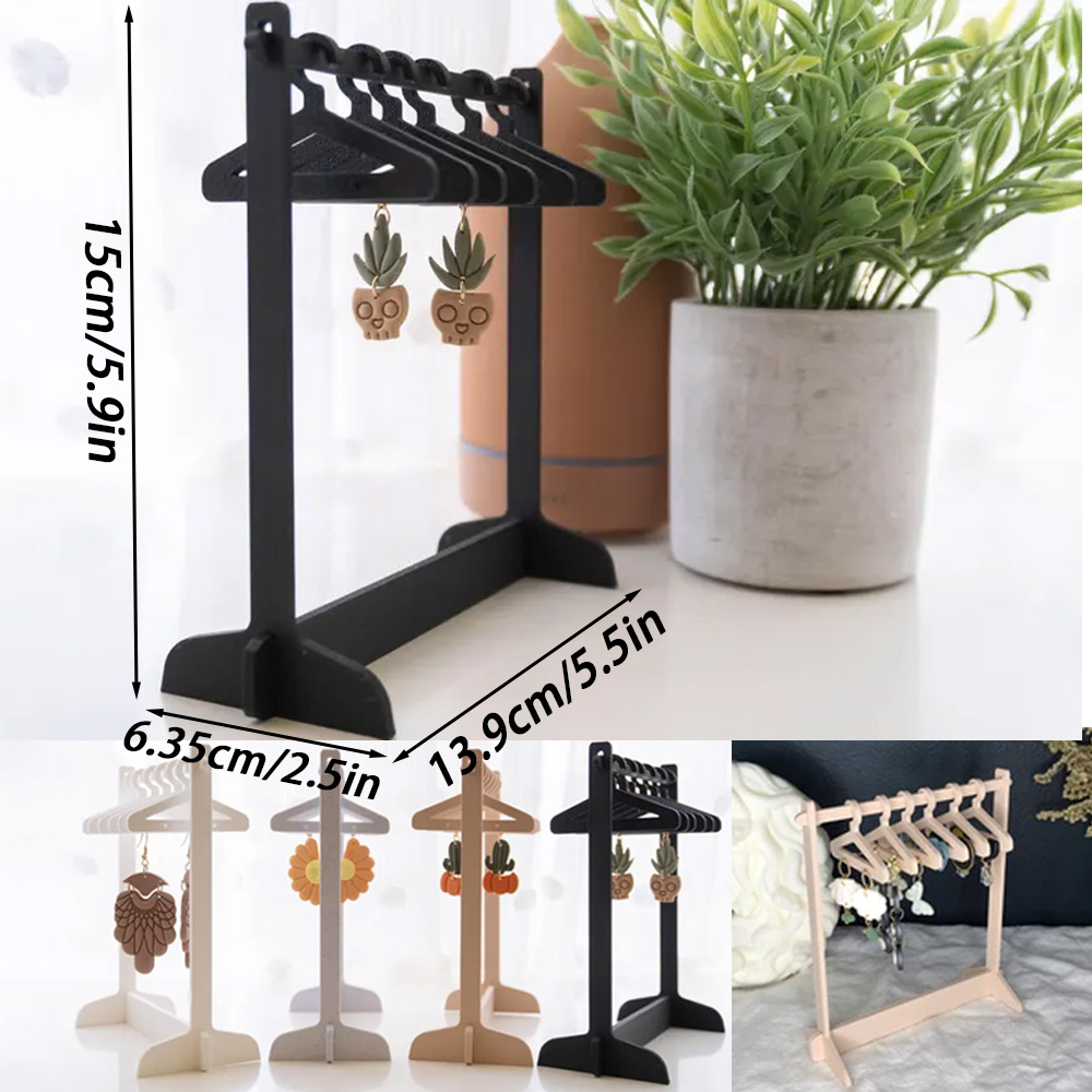 Earring Holder,Earring Display, Earring Hanger, , Jewelry Display Jewelry hanger Multiple style hangers available, clothing rack for earrings（brown） - Image 6