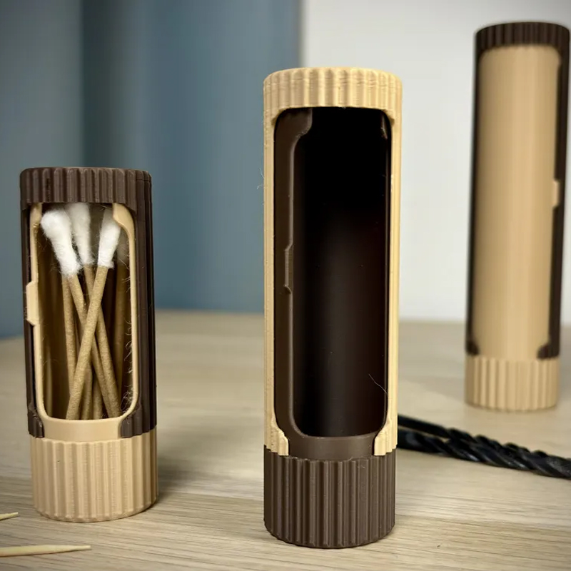 3D-printed compact rotating organizer capsule, 1.3 inches long x 5.9 inches high. - Image 4