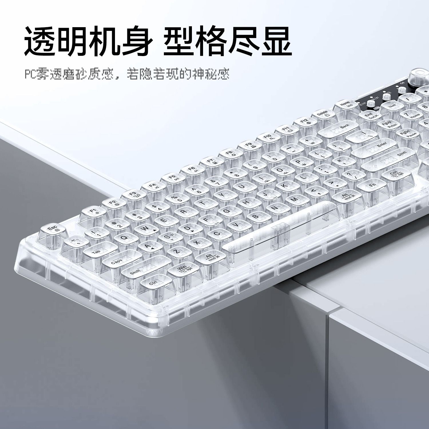Tri-Mode Wireless Mechanical Keyboard, Bluetooth 5.0/2.4G/USB-C, 96% Layout RGB Backlit Keyboard, Hot Swappable Quiet Switch, Programmable Keys, Multi-Device for PC Mac iOS Android,Sky Blue - Image 3