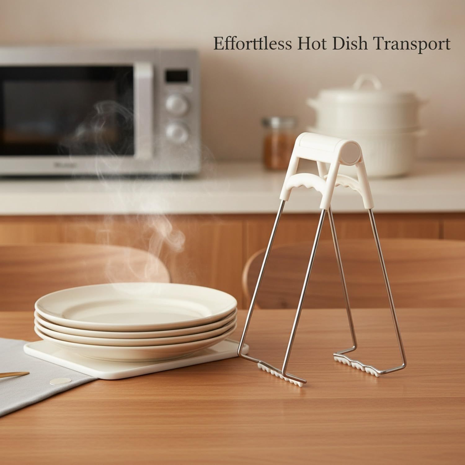 Hot Plate Gripper Tongs, Multi-purpose Anti-Scald Bowl Holder Clip for Kitchen, Silicone Tongs, Hot Dish Gripper, Kitchen Aid Accessories and Attachments - Image 2