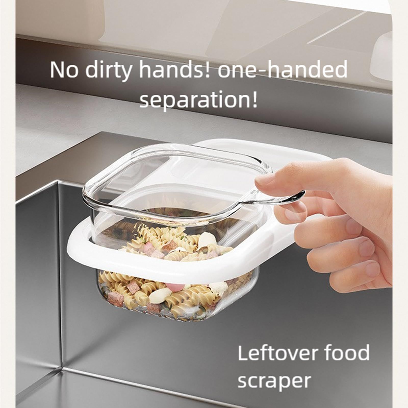 White self-designed Sink Drain Basket, Detachable Kitchen Food Residue Filter Strainer Holder for Leftovers Tea Leaves Waste Water Draining Rack - Image 7