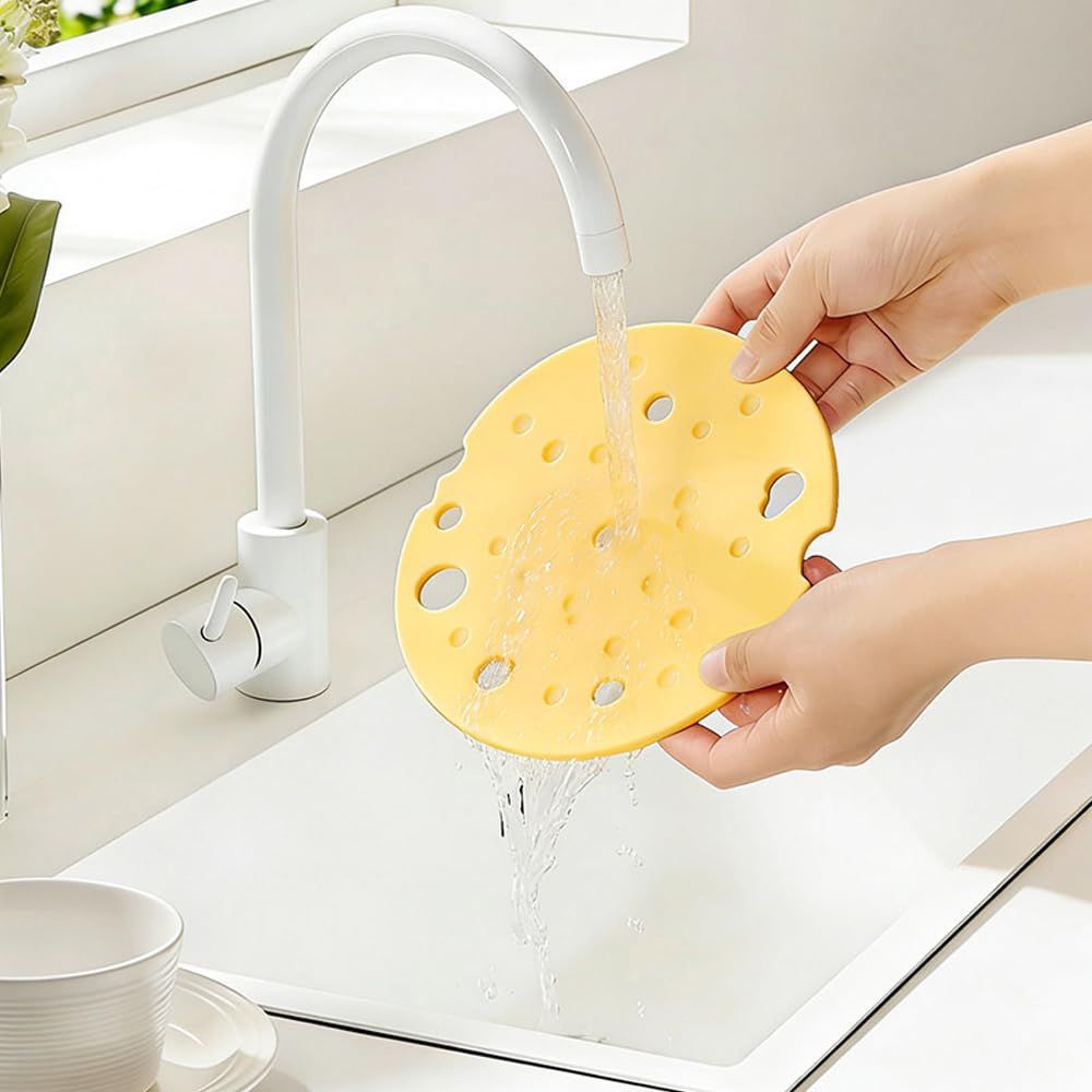 6‑Pack light‑Yellow round Silicone Trivet Mat, Heat Resistant Non Slip, 6.3x6.3x0.4 Inches, Kitchen Table Protector for Bowls Plates Cups - Image 6