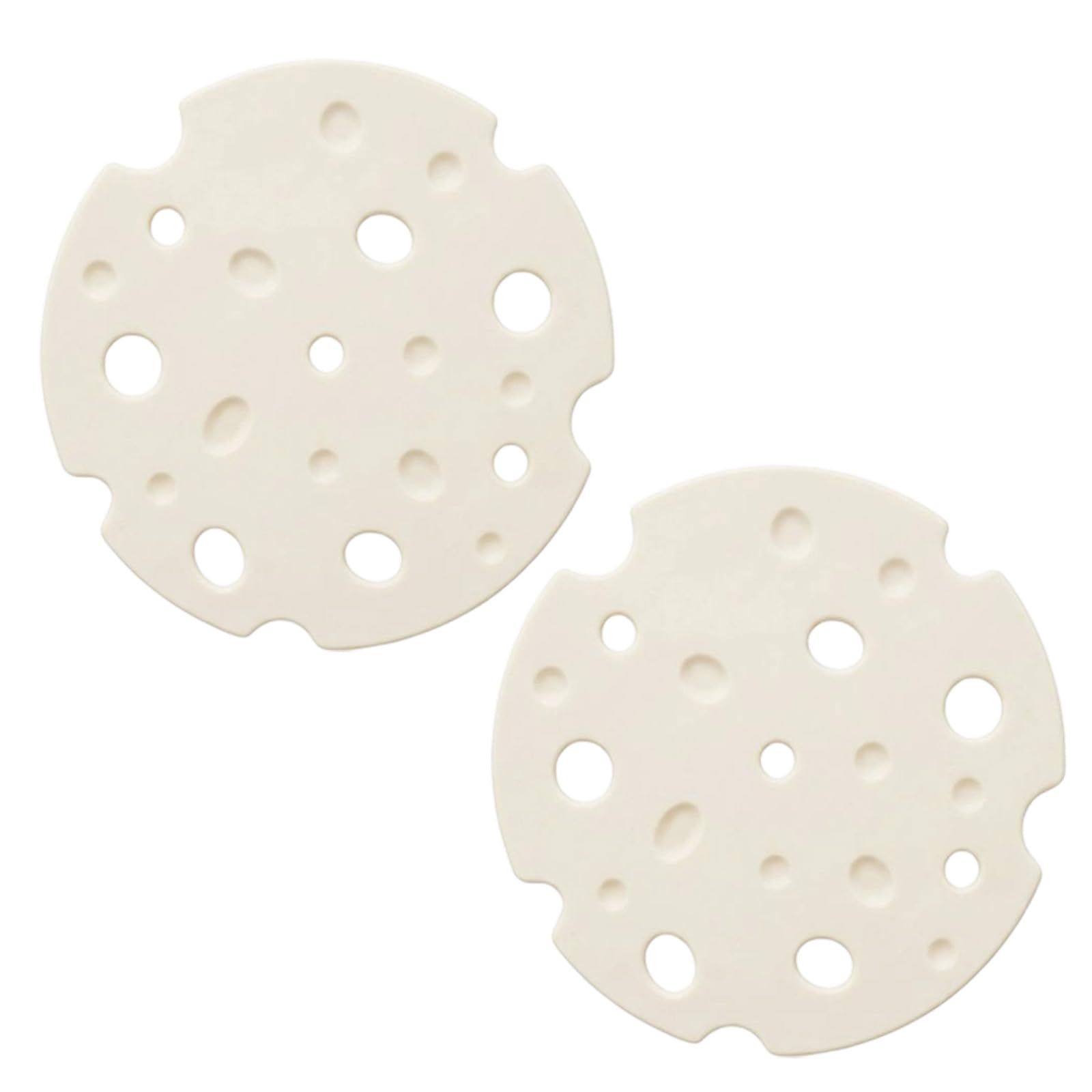 6‑Pack off white round Silicone Trivet Mat, Heat Resistant Non Slip, 6.3x6.3x0.4 Inches, Kitchen Table Protector for Bowls Plates Cups - Image 5