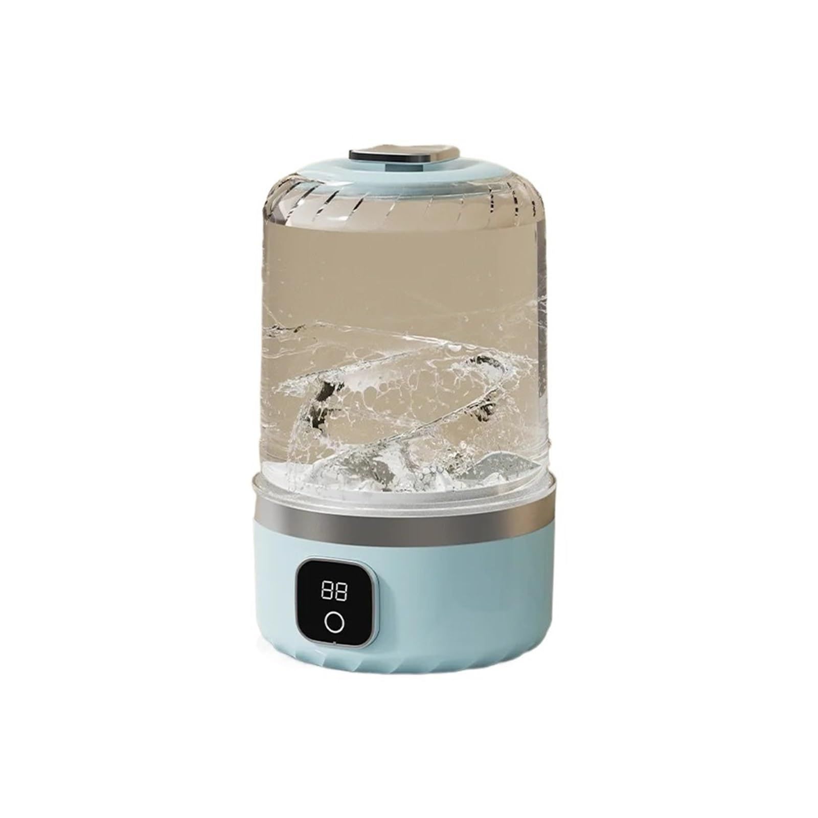 Pink portable mini washing machine, suitable for underwear, socks, baby clothes - rechargeable cordless compact washing machine, suitable for small loads, travel and dormitory use - USB rechargeable home/apartment washing machine - Image 2
