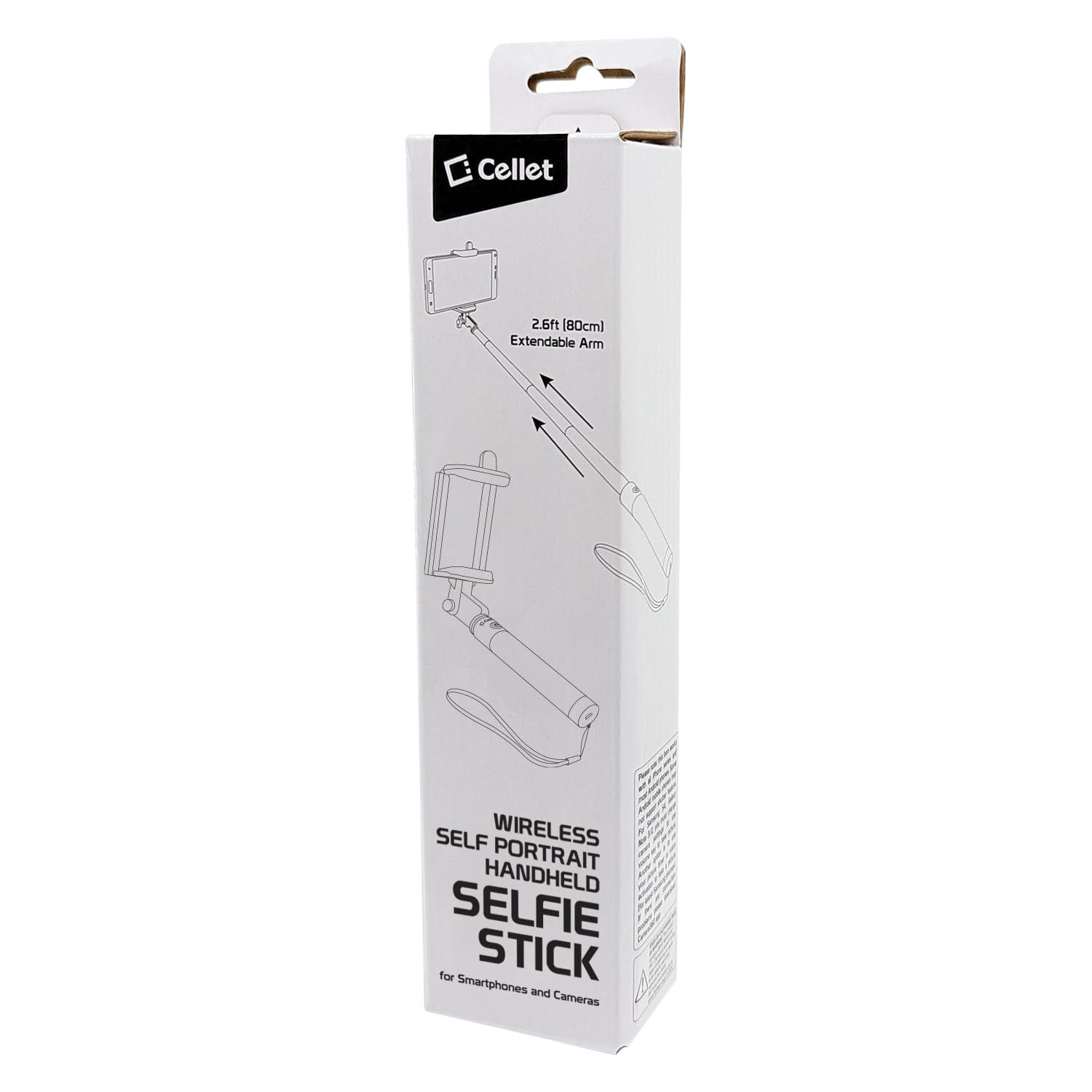 Universal Laser Selfie Stick with Wired Control Cable, Portable Handheld Selfie Stick with Built-in Control Line for All Smartphones - Image 7