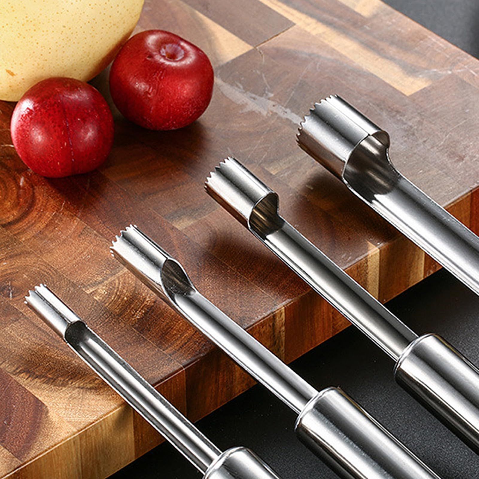 1cm diameter stainless steel fruit corer tool, hawthorn date cherry apple multi-purpose corer, seed corer corer for home kitchen - Image 6