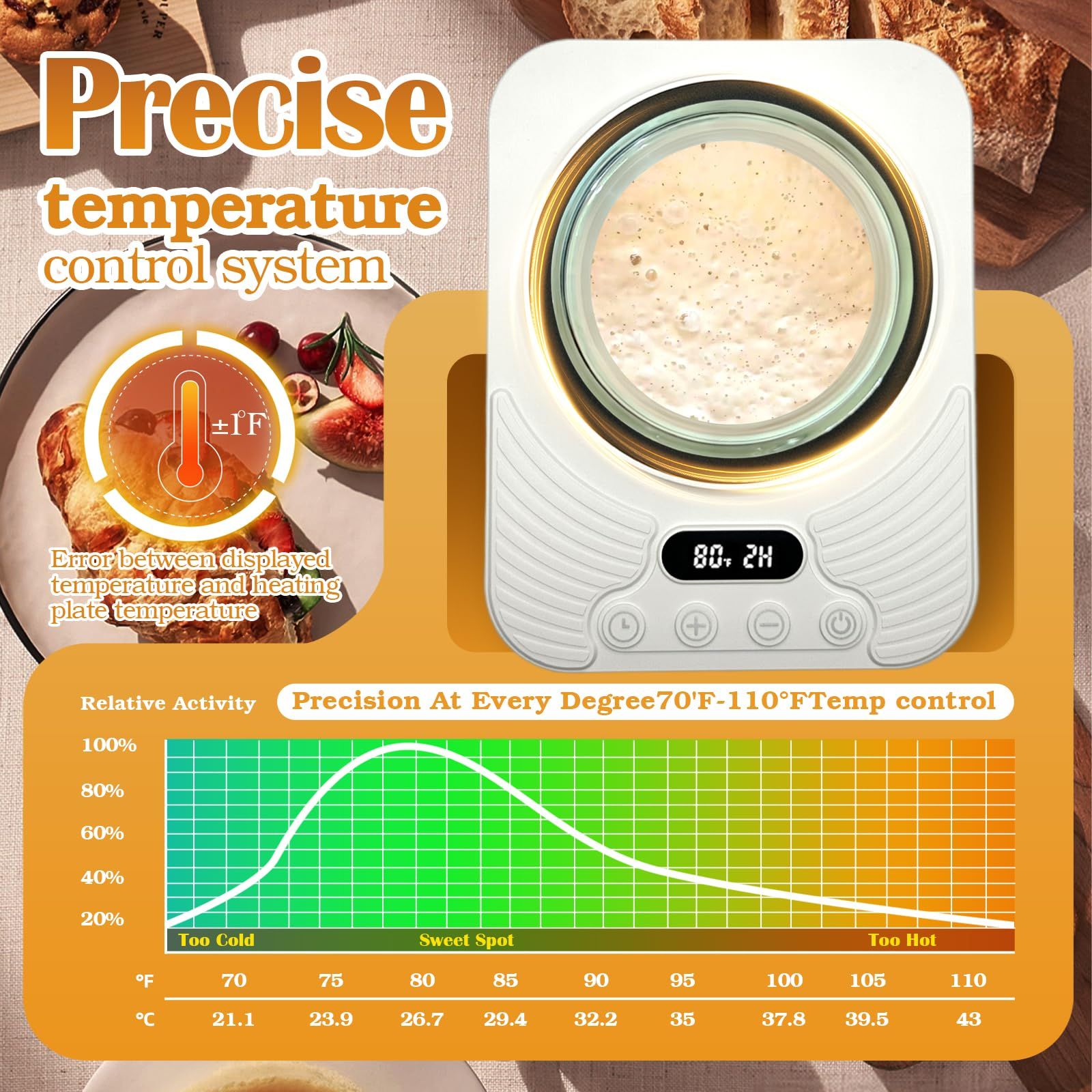 Constant Temperature Heating Coaster with Timer, Electric Mug Warmer for Milk Coffee, Auto Off Heating Pad Base, Portable Office Dorm Home Cup Warmer - Image 3
