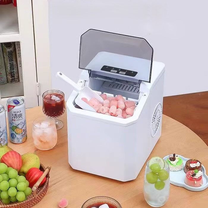 Ice Maker Countertop, Portable Ice Machine with Carry Handle, 26.5lbs Per Day, 9 Cubes in 6 Mins, Auto-Cleaning, with Basket and Scoop, for Home, Kitchen, Camping, RV - Image 5