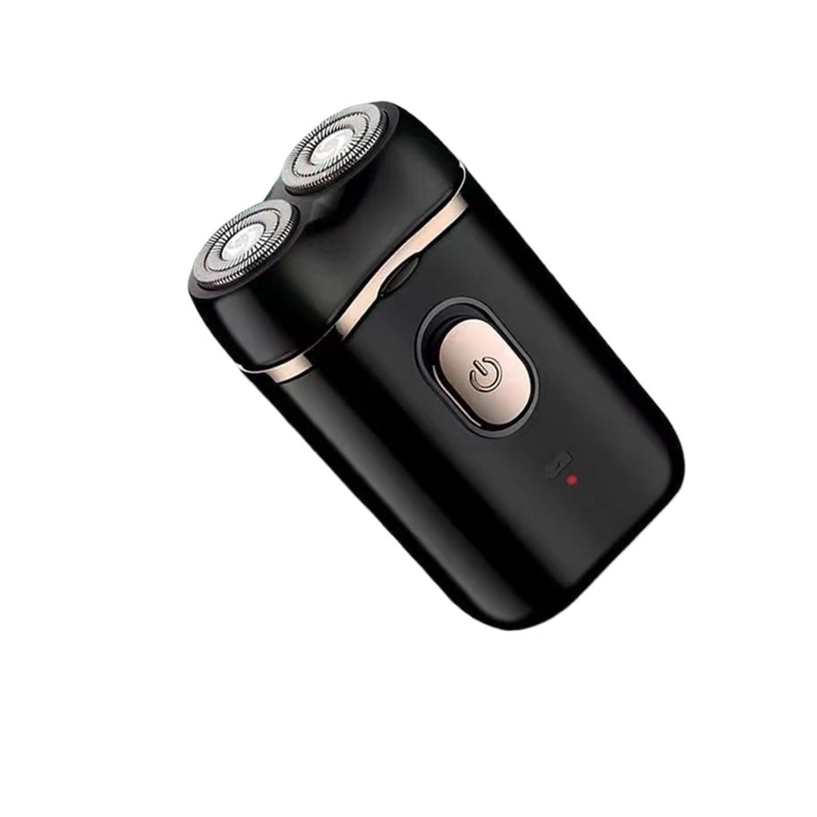 Black portable Mini Electric Shaver, Double Sided Design, Washable, LED Battery Display - Image 7