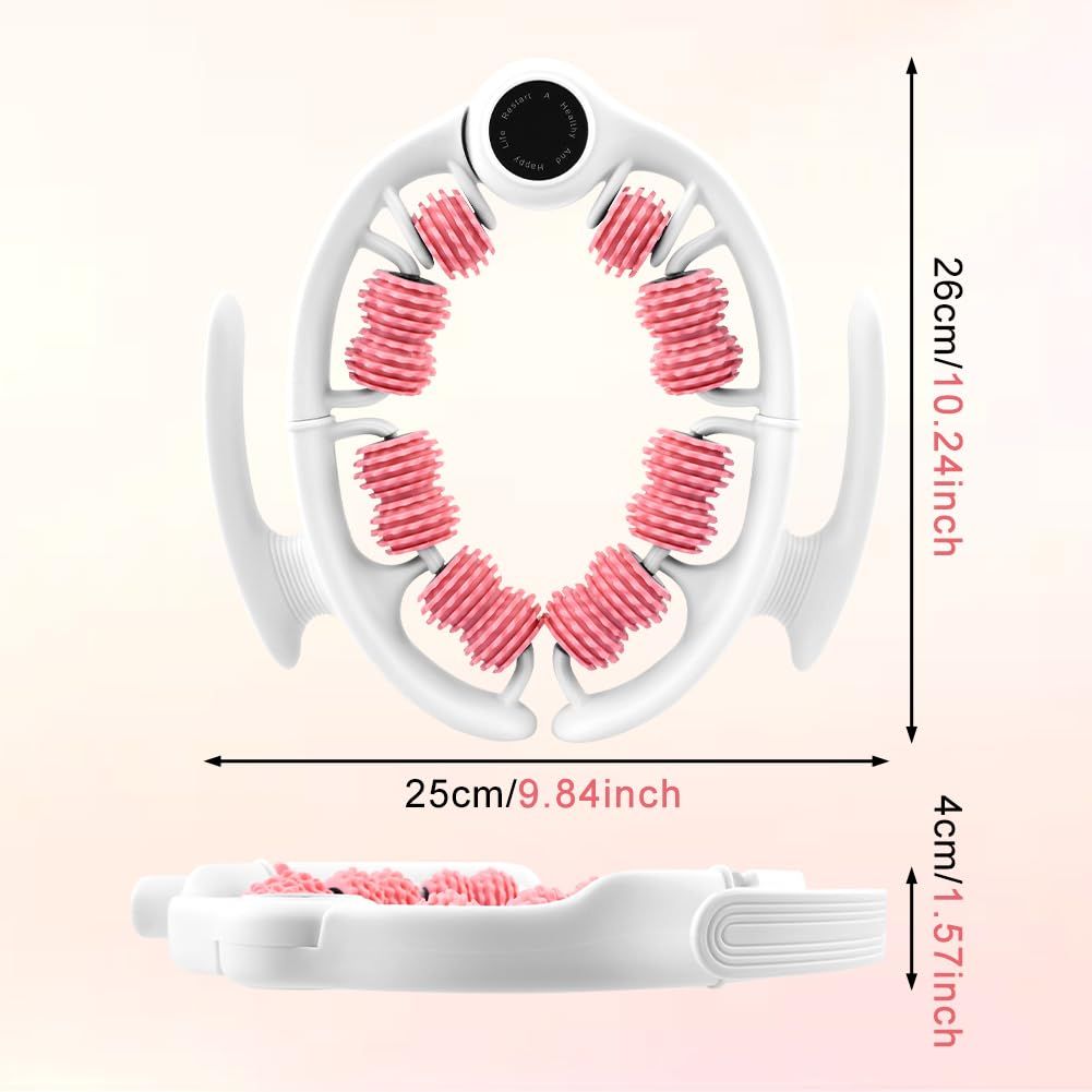 Pink leg massage roller clip, calf muscle relaxation and shaping tool, yoga fitness leg trainer, slimming leg muscle relaxer. - Image 2